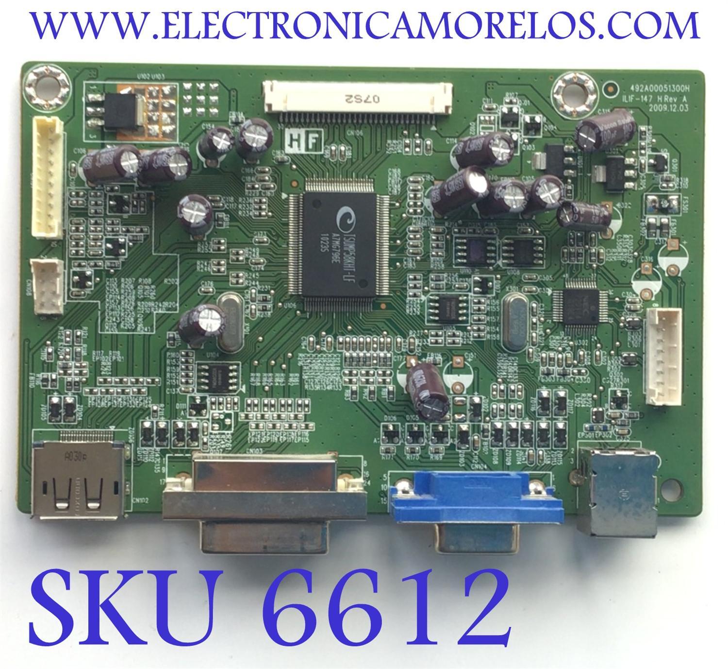 MAIN PARA MONITOR HP / NUMERO DE PARTE 792951300600H / 492A00051300H / ILIF-147